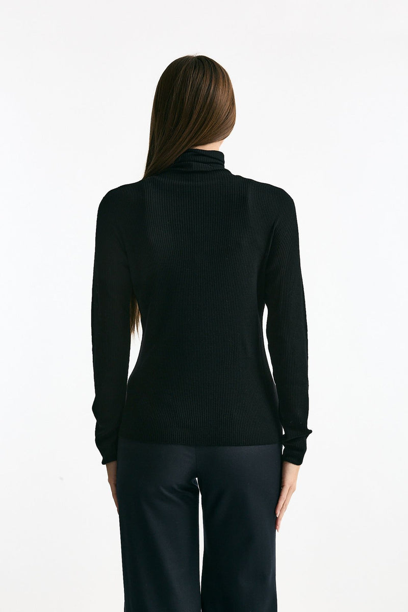 Dolcevita a costine nero women ( p - s ) - 3