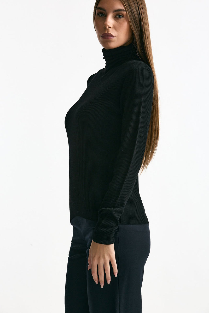 Dolcevita a costine nero women ( p - s ) - 4