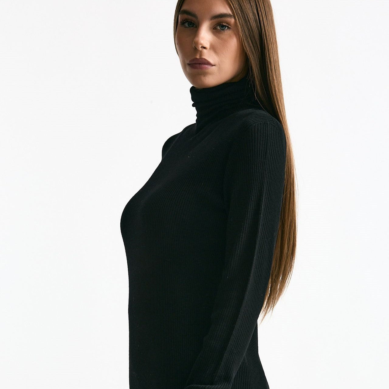 Dolcevita a costine nero women ( p - s ) - 6