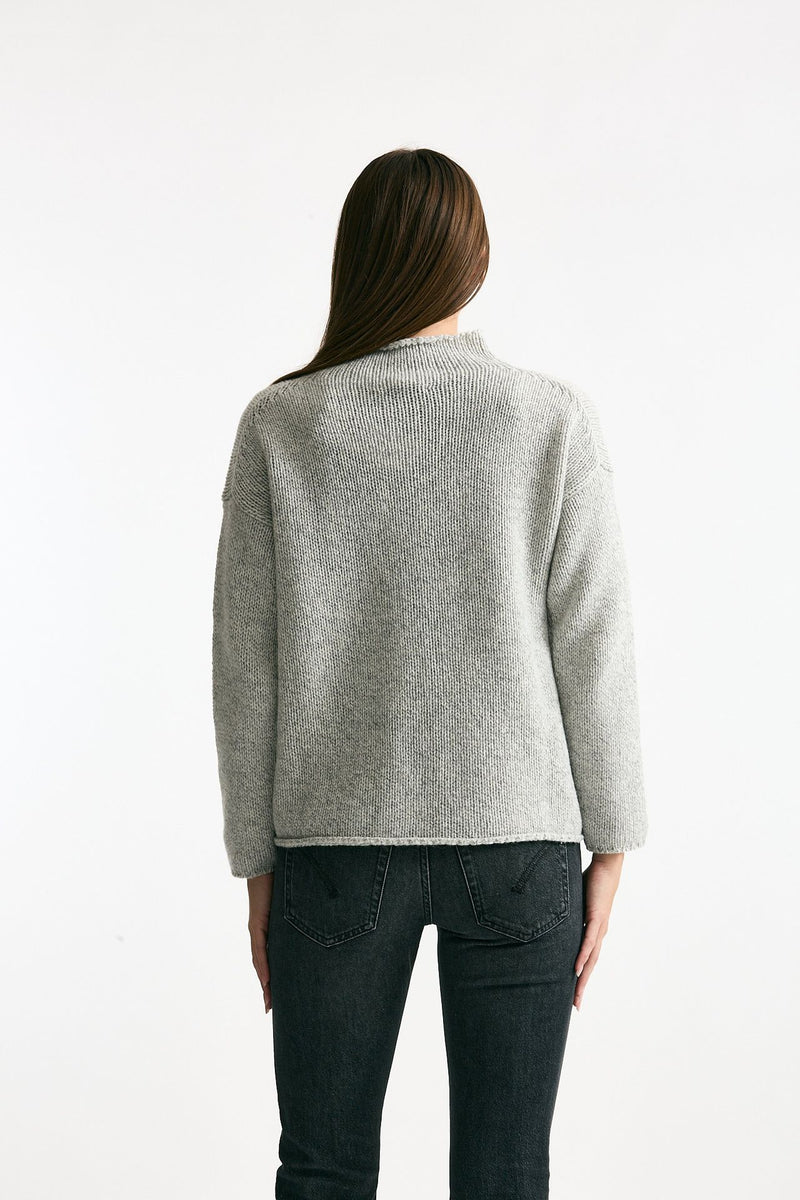 Maglia lupetto grigio melange women ( p - s ) - 2