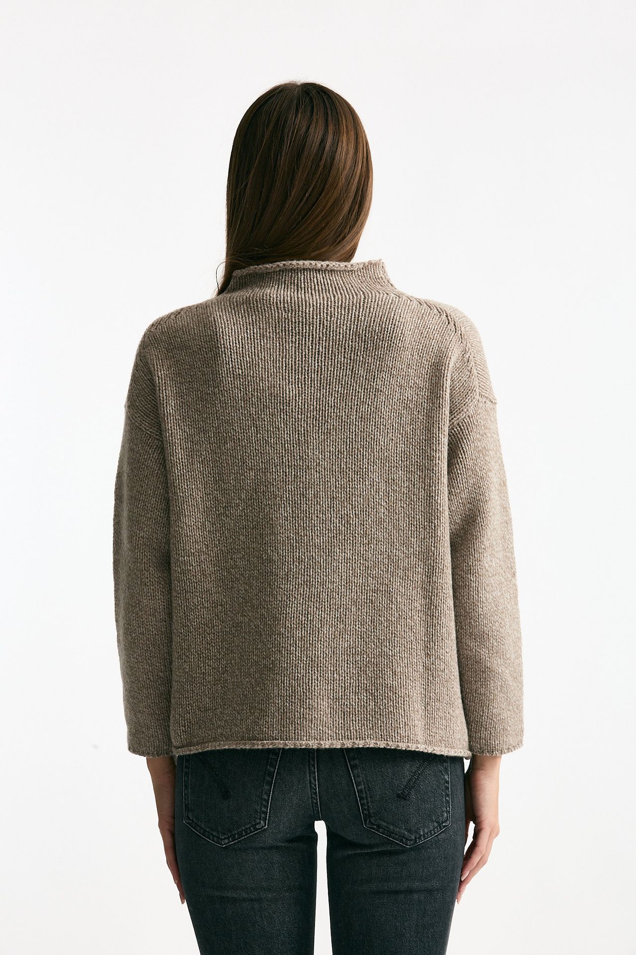 Maglia lupetto tortora women ( p - s ) - 4