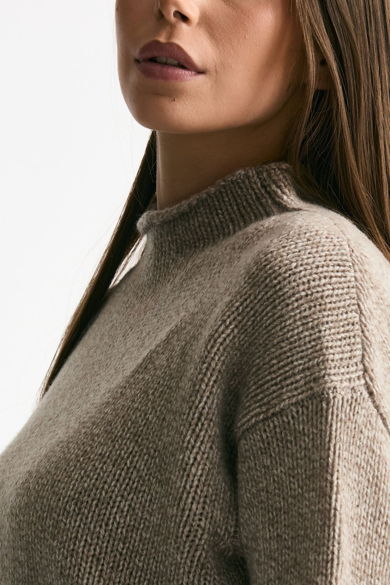 Maglia lupetto tortora women ( p - s ) - 5