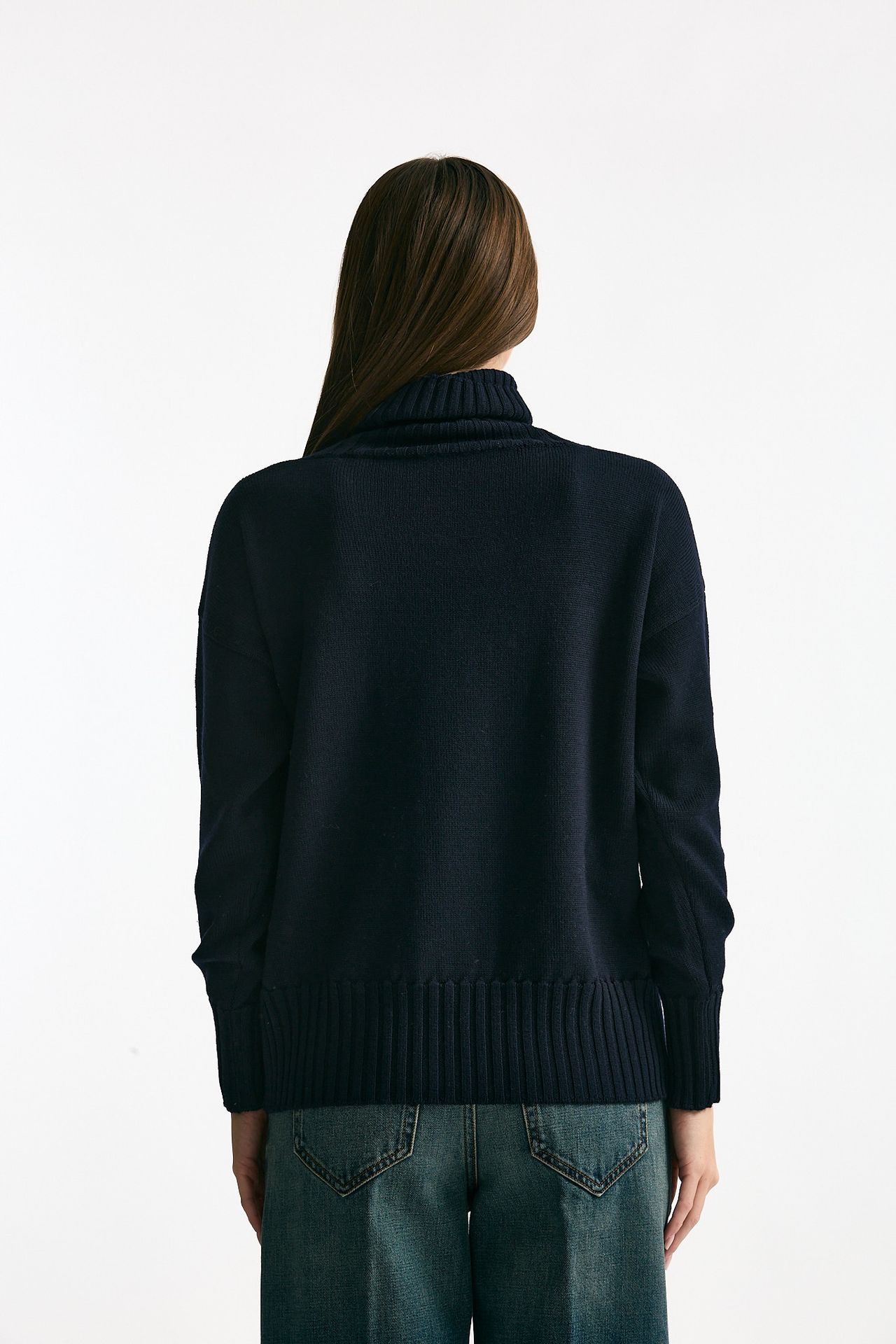 Maglia dolcevita blu women ( p - s ) - 2