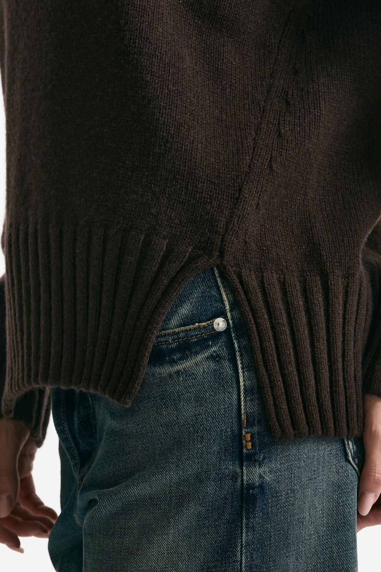 Maglia dolcevita in cashmere marrone women ( p - s ) - 4