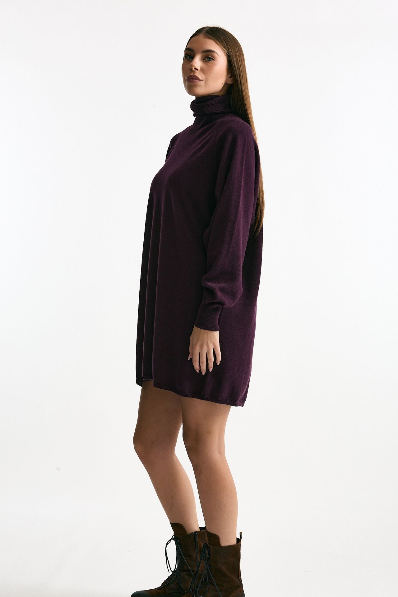 Abito in cashmere prugna women ( p - s ) - 4