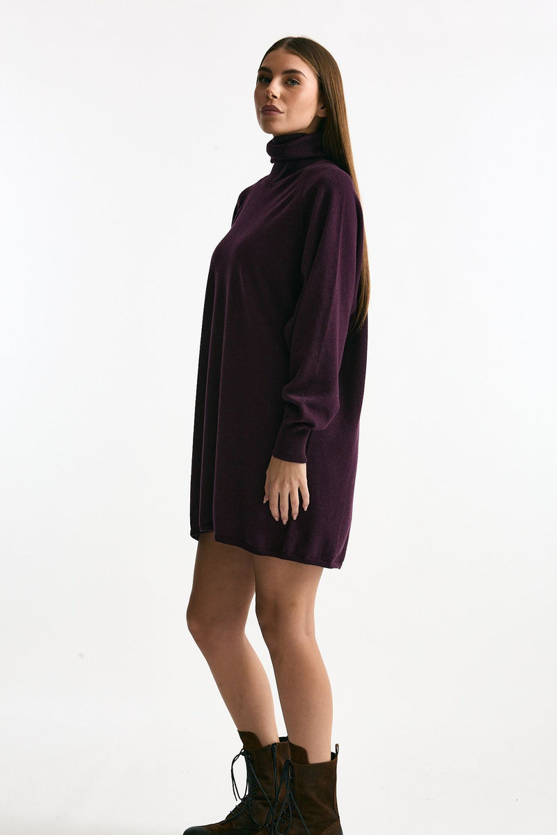 Abito in cashmere prugna women ( p - s ) - 4