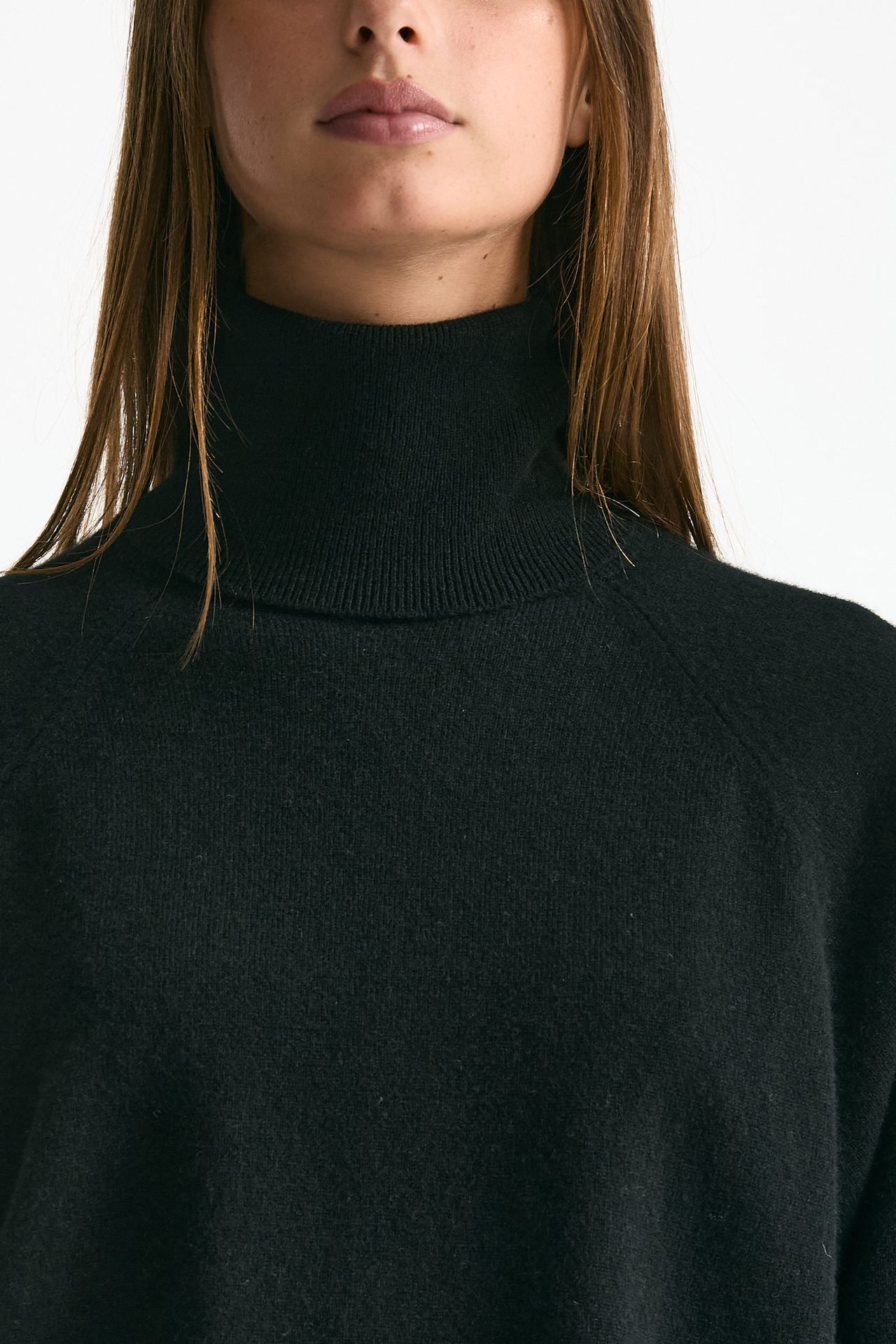 Maglia dolcevita crop in cashmere nero women ( p - s ) - 4