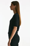Maglia girocollo in cashmere nero women ( p - s ) - 3