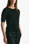 Maglia girocollo in cashmere nero women ( p - s ) - 1