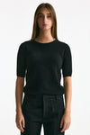 Maglia girocollo in cashmere nero women ( p - s ) - 2