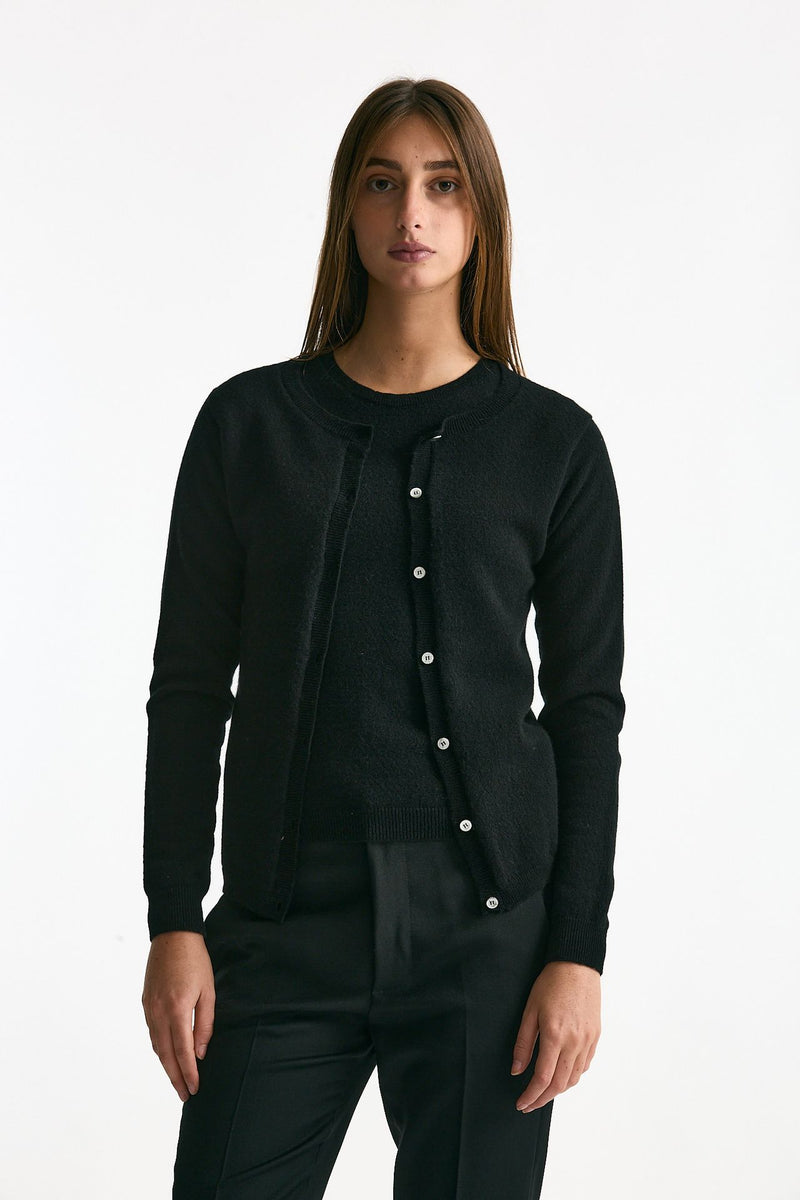 Cardigan in cashmere nero women ( p - s ) - 2