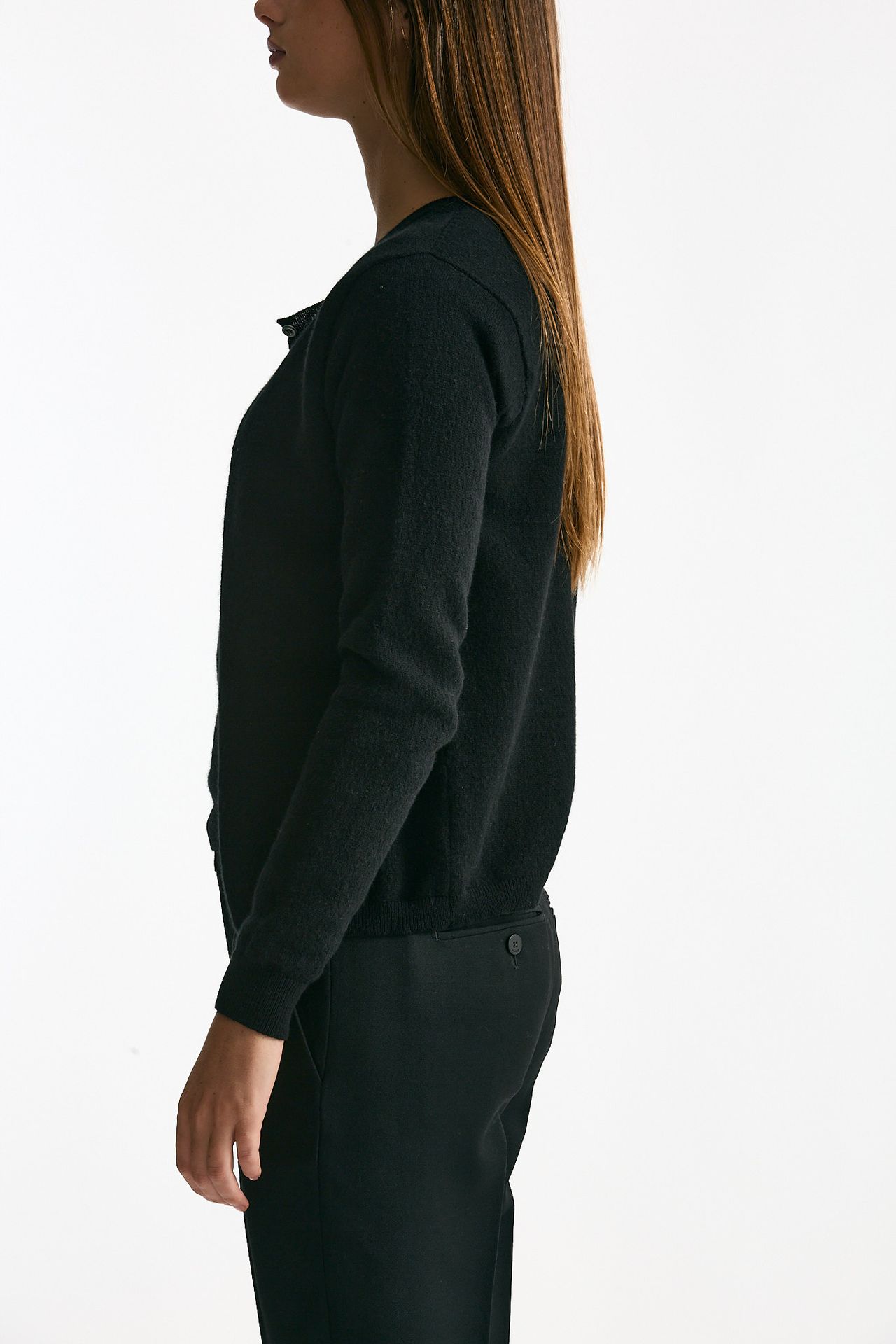 Cardigan in cashmere nero women ( p - s ) - 3