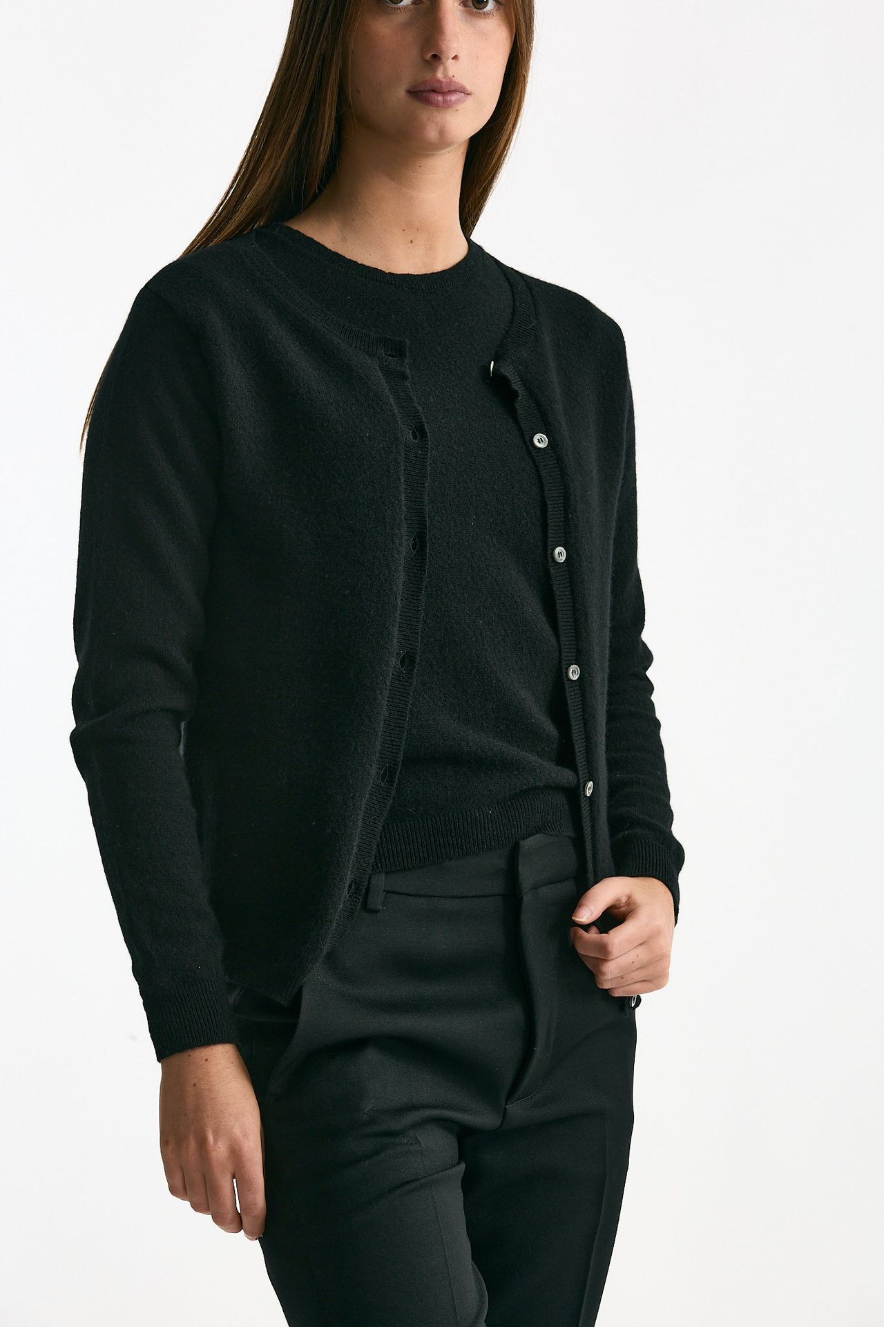 Cardigan in cashmere nero women ( p - s ) - 1
