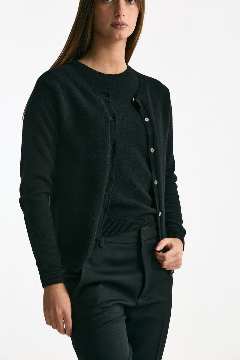Cardigan in cashmere nero women ( p - s ) - 1