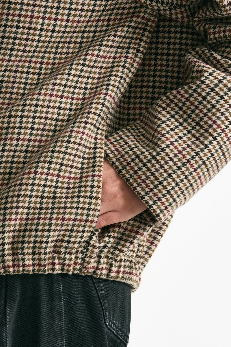 Bomber over in lana Check cammello women ( p - s ) - 6