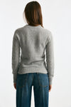 Girocollo basic in lana e cashmere grigio melange women Scaglione - 4