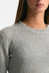Girocollo basic in lana e cashmere grigio melange women Scaglione - 5