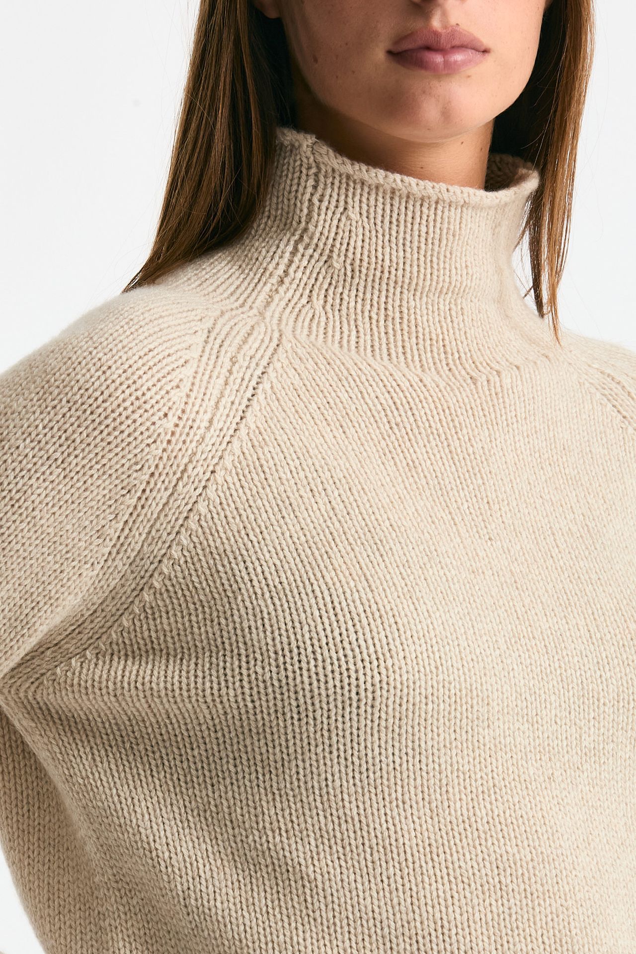 Maglia in cashmere beige women Scaglione - 5