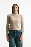 Girocollo basic in lana e cashmere tortora women Scaglione - 2