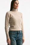 Girocollo basic in lana e cashmere tortora women Scaglione - 3