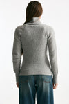 Girocollo basic in lana e cashmere grigio melange women Scaglione - 2