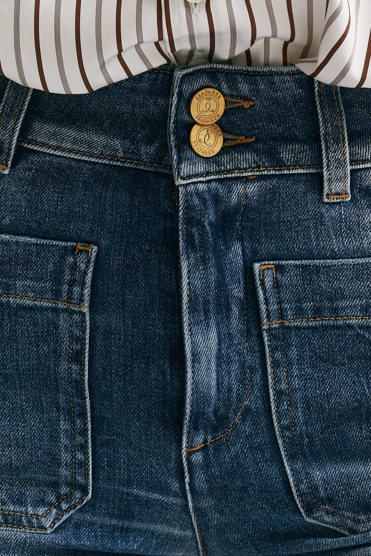 Jeans JANE flare in denim women Seafarer - 5