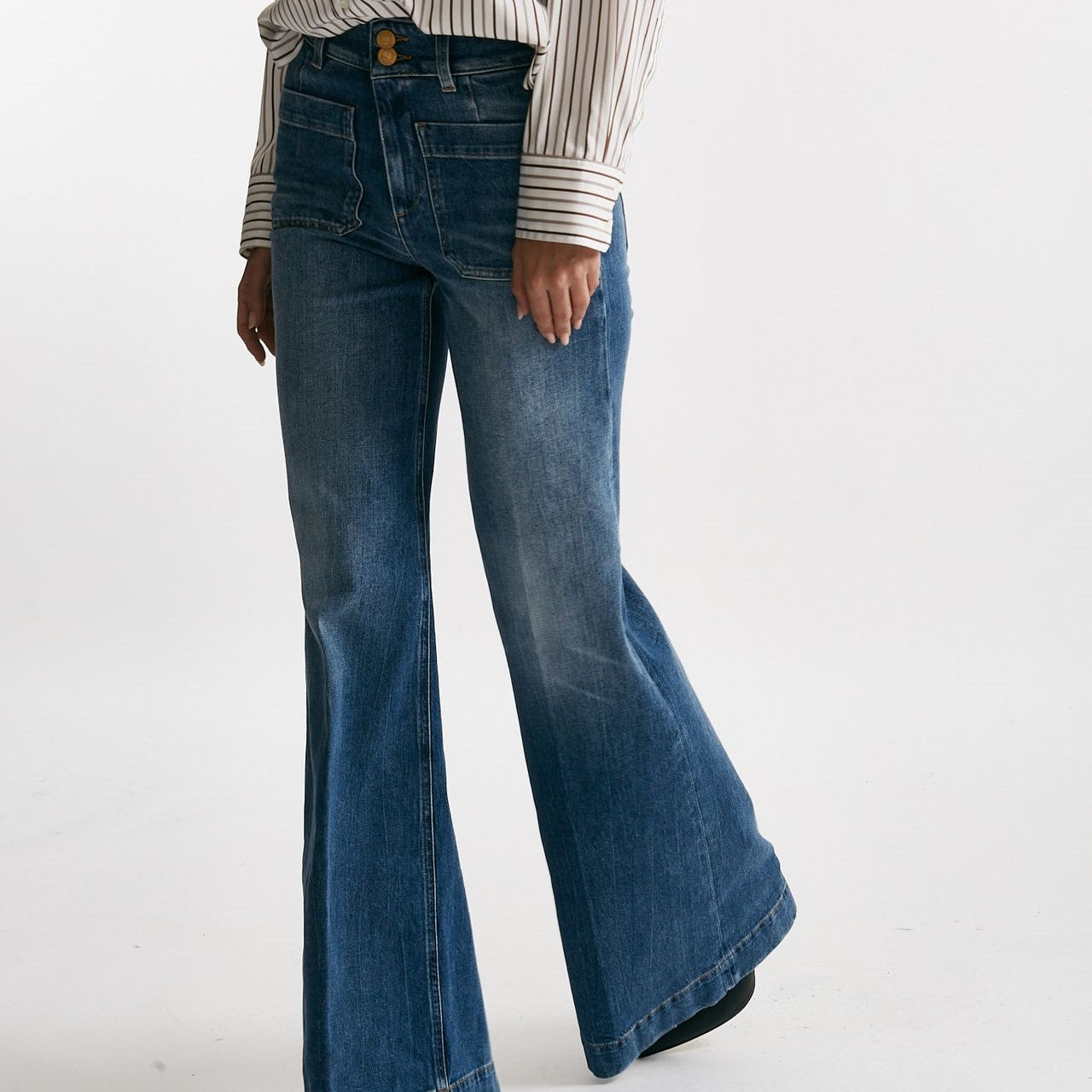 Jeans JANE flare in denim women Seafarer - 8