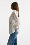 Camicia over bianca rigata women Seafarer - 1