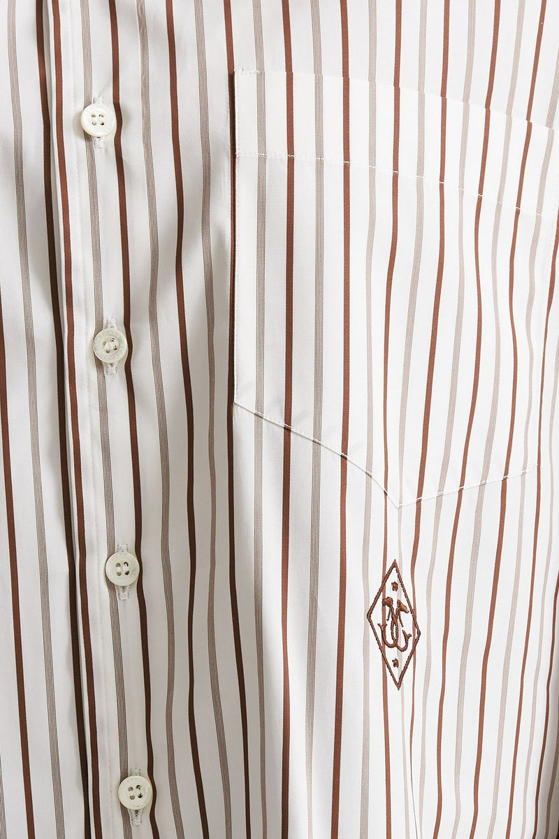 Camicia over bianca rigata women Seafarer - 6