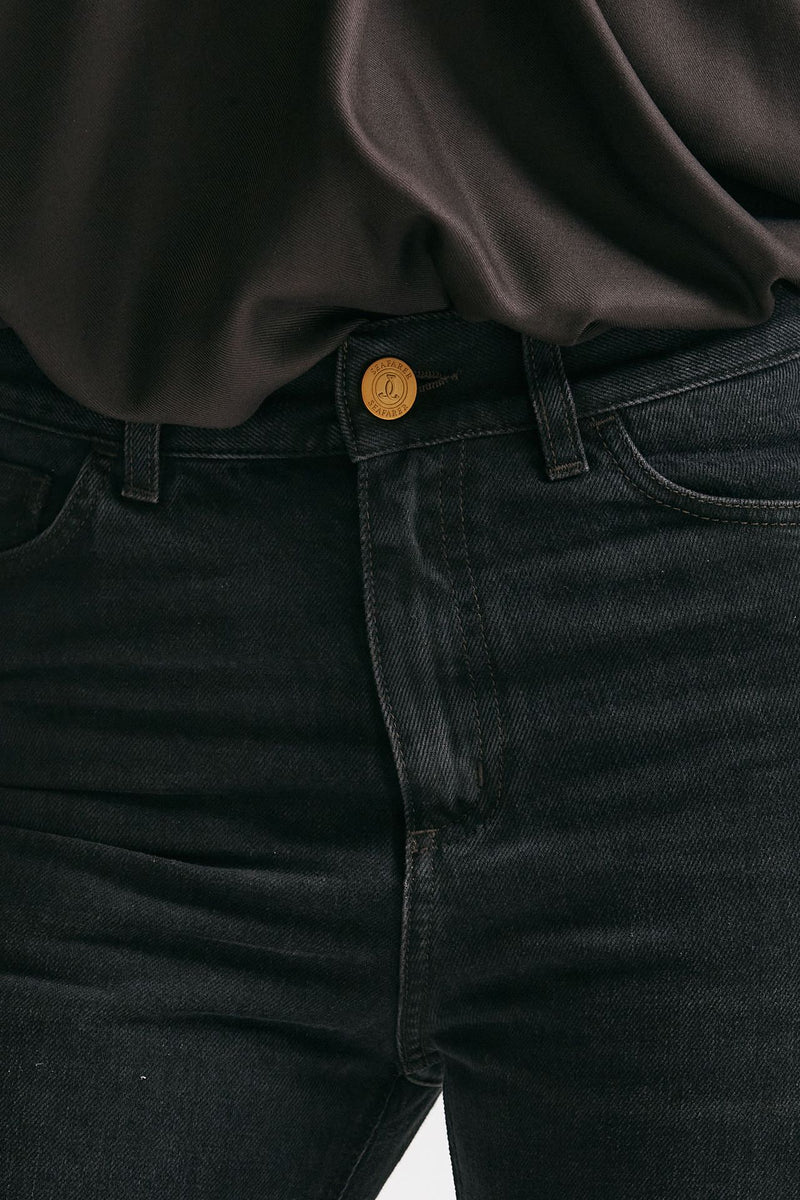 Jeans regular SMINE lavaggio black brown women Seafarer - 5