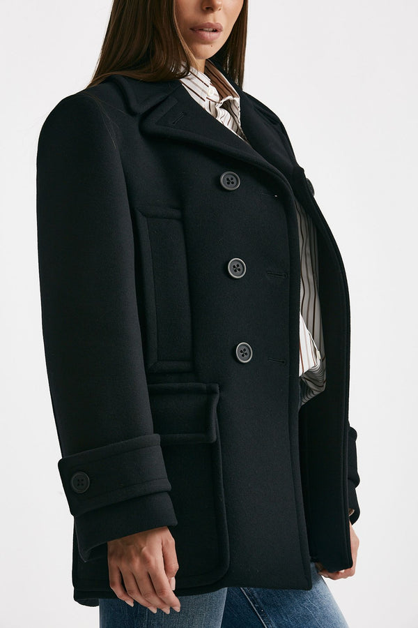 Caban doppiopetto nero women Seafarer