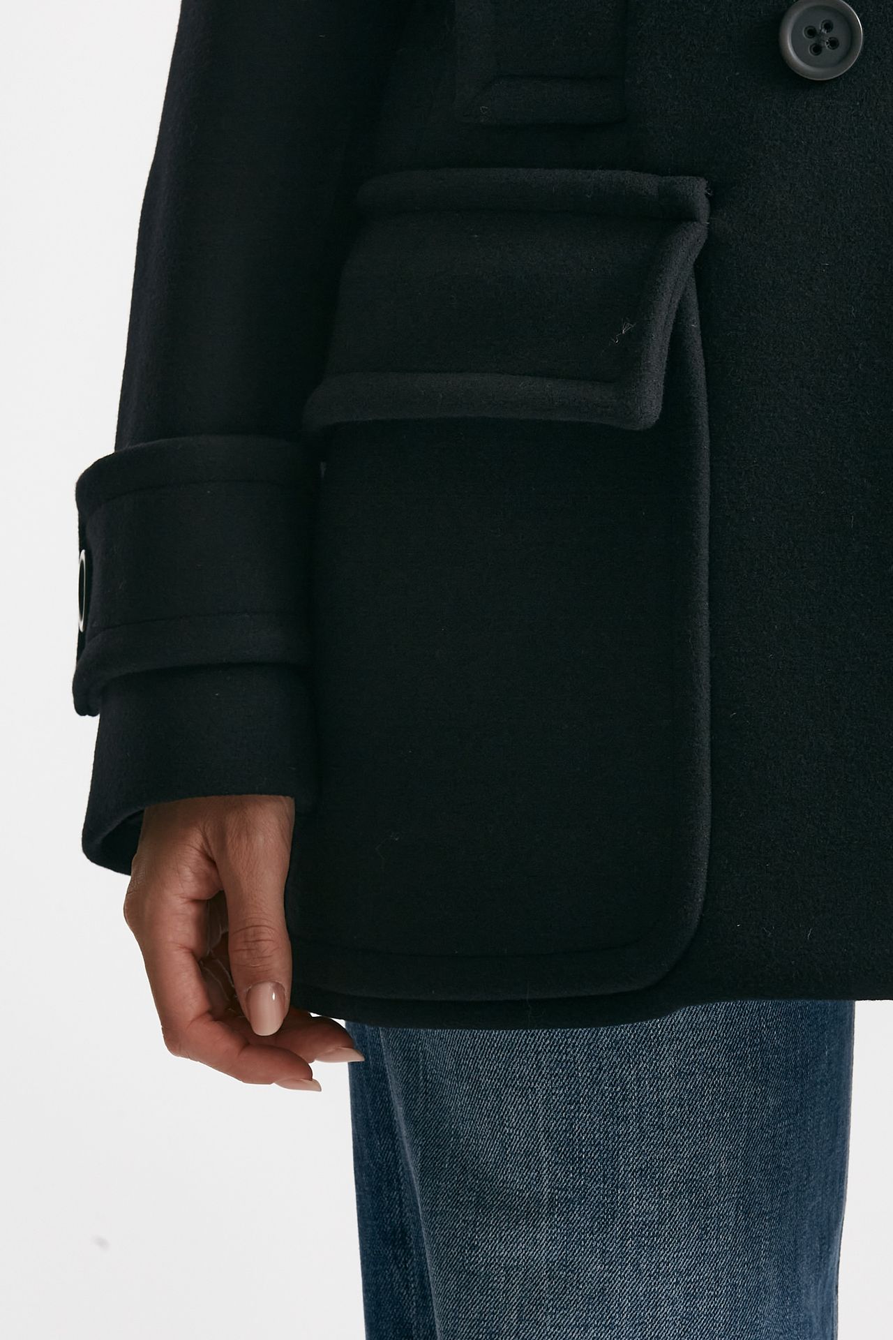 Caban doppiopetto nero women Seafarer - 6