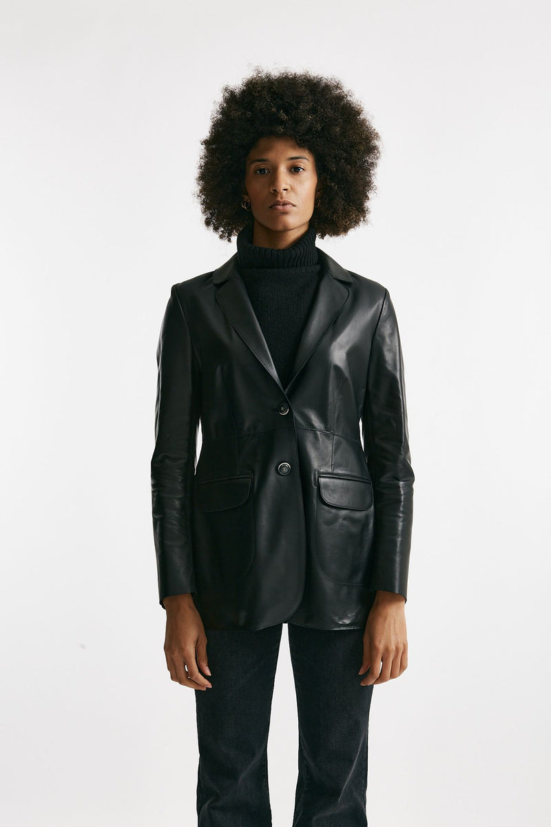 Giacca in vera pelle nero women Myskin - 4