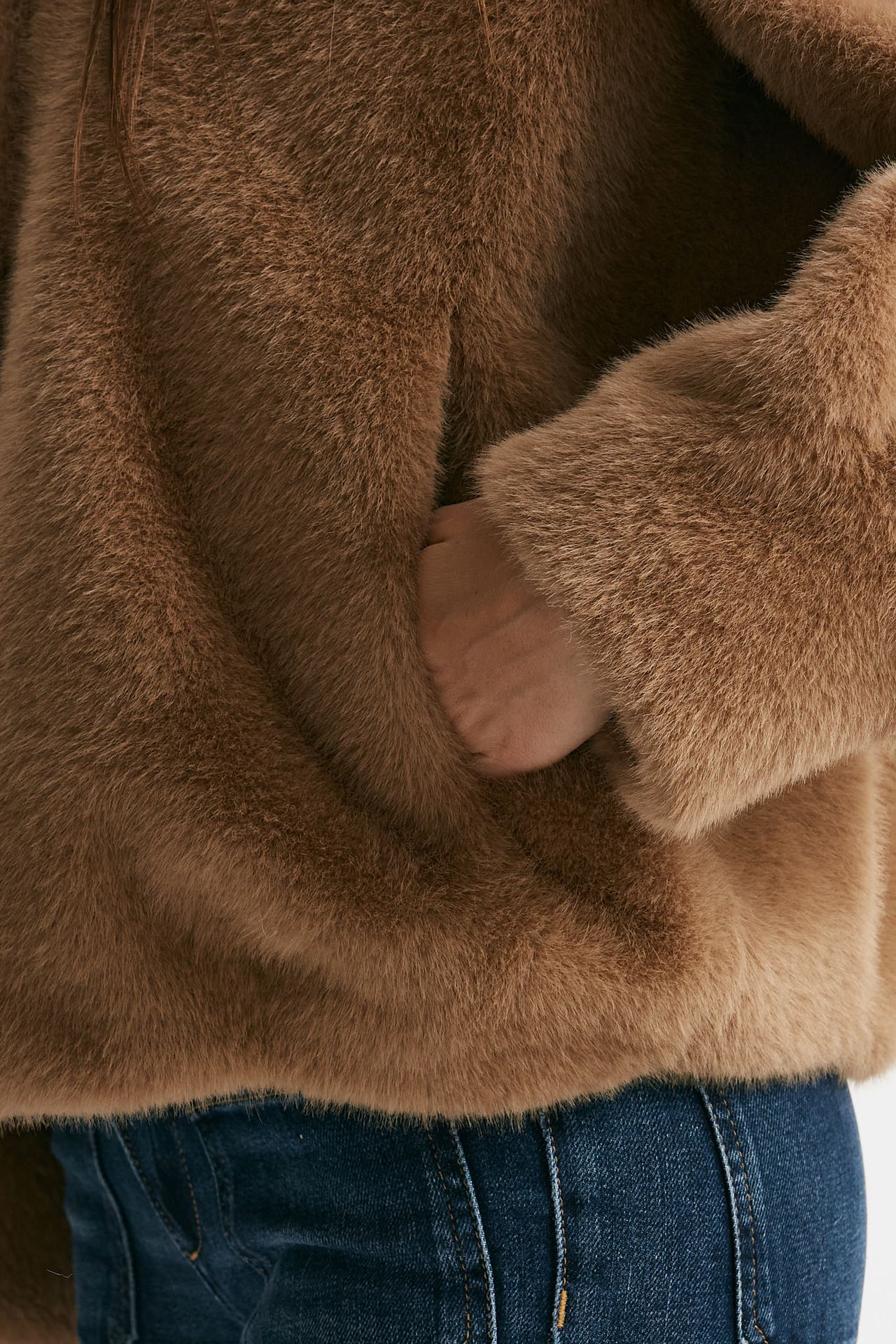 Eco fur crop cammello women Myskin - 5