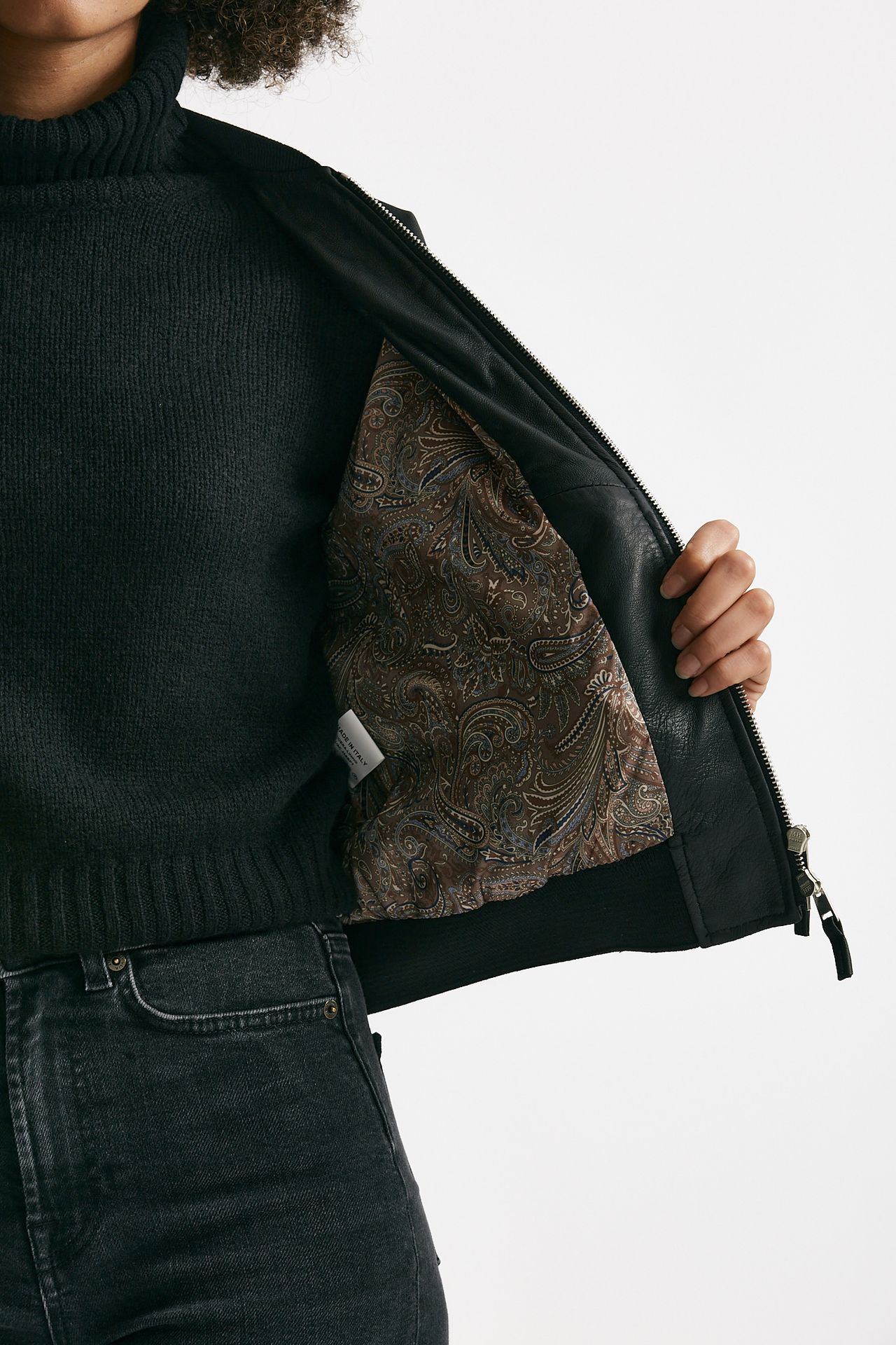 Bomber in pelle nero women Myskin - 5