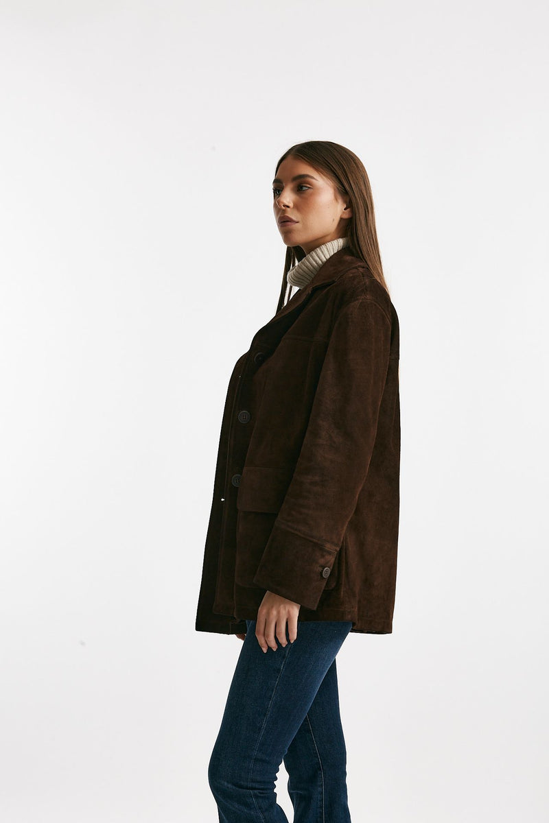 Blazer in suede marrone women Myskin - 7