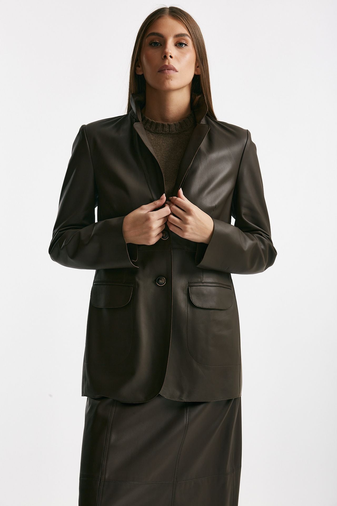 Giacca in vera pelle marrone women Myskin - 7