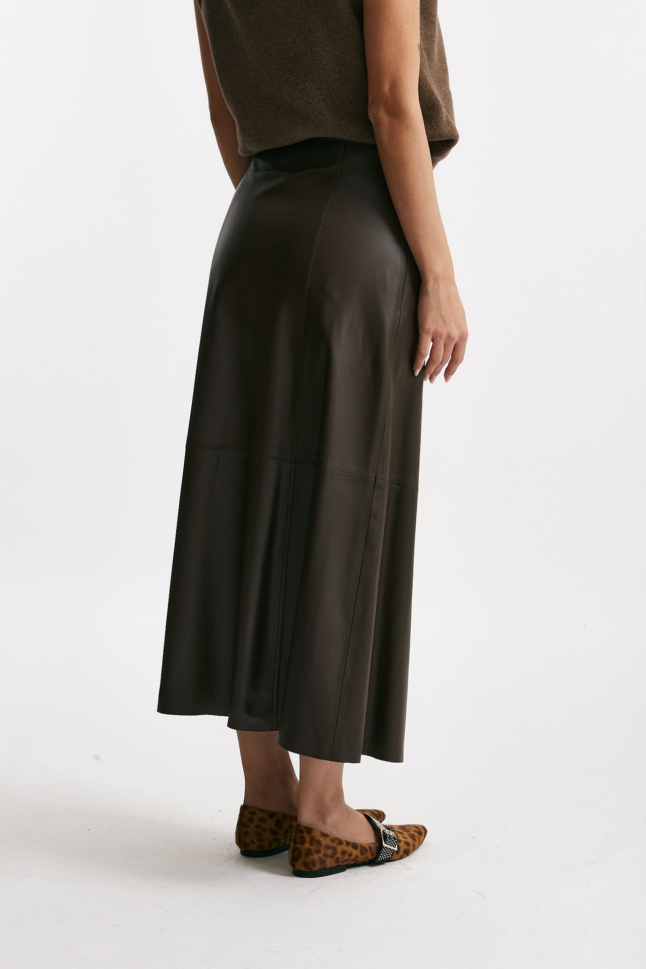 Gonna in vera pelle testa moro women Myskin - 4