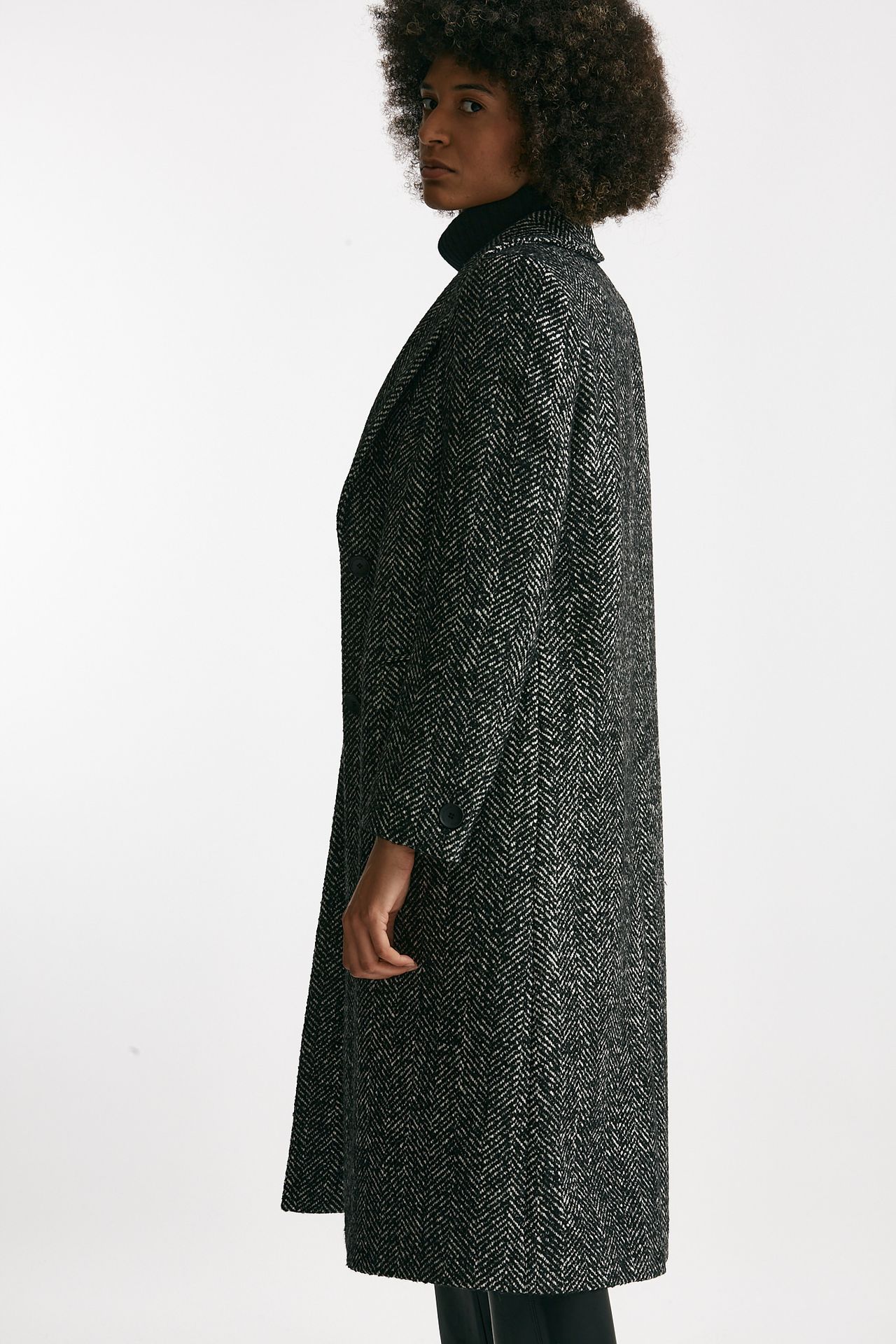 Cappotto monopetto AMANDA spigato women Tagliatore - 4