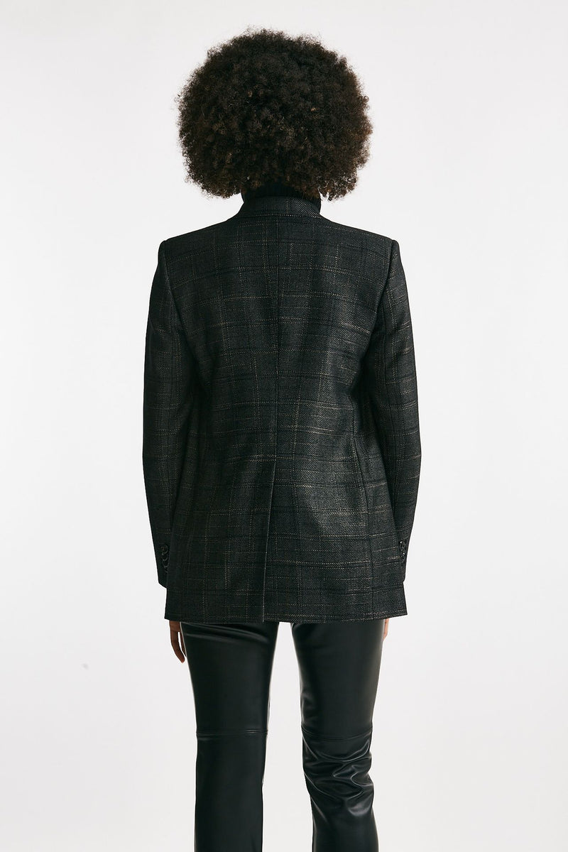 Blazer over JASMINE tela di lana check women Tagliatore - 3