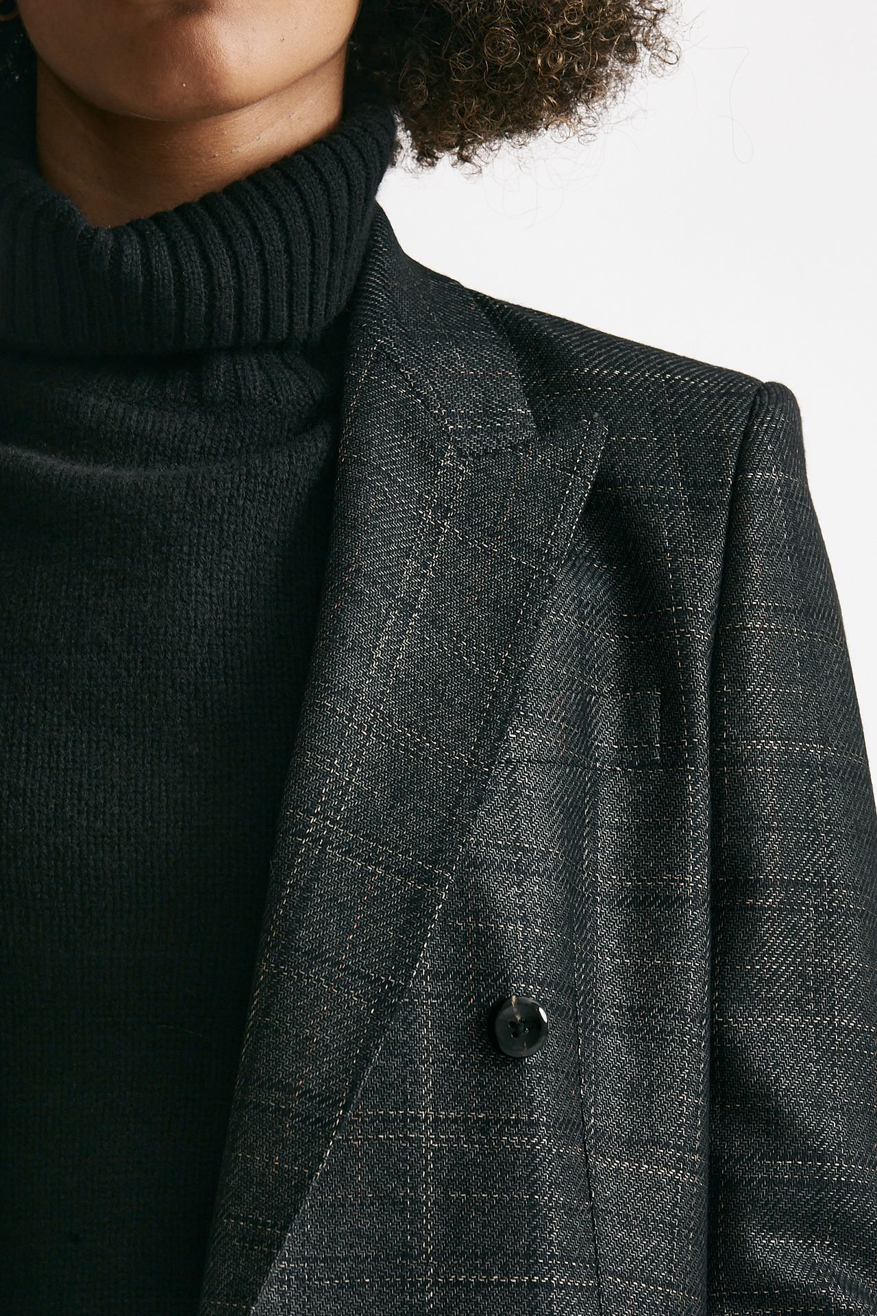 Blazer over JASMINE tela di lana check women Tagliatore - 5