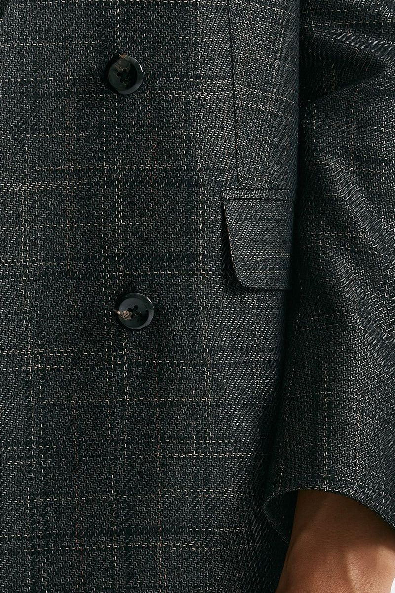 Blazer over JASMINE tela di lana check women Tagliatore - 6
