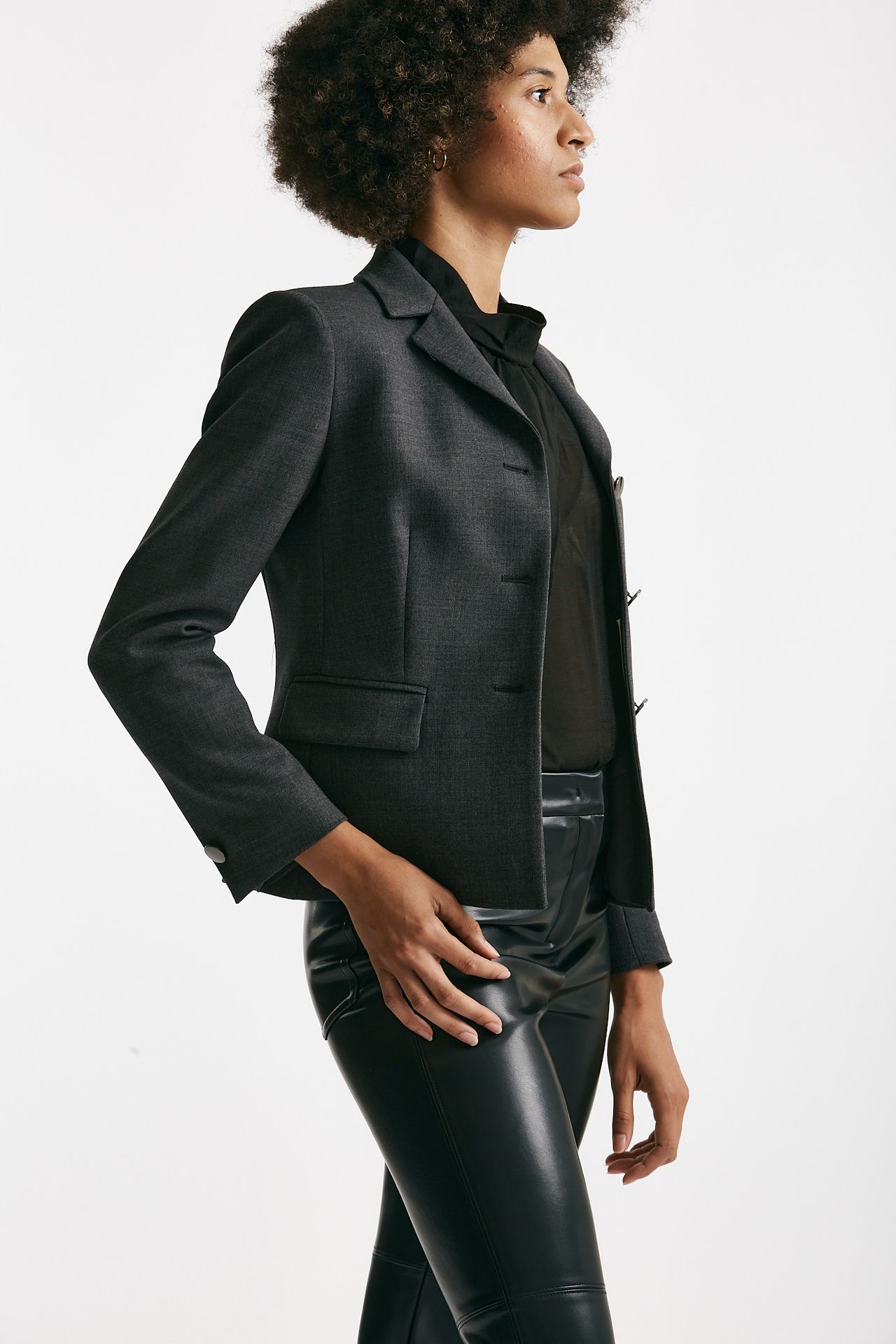 Giacca crop DARLA antracite women Tagliatore - 3