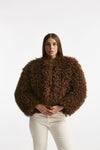 Eco fur crop PERLA ruggine women Tagliatore - 2