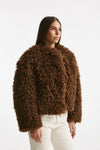 Eco fur crop PERLA ruggine women Tagliatore - 3