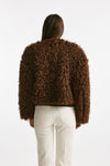 Eco fur crop PERLA ruggine women Tagliatore - 4