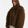 Eco fur crop PERLA ruggine women Tagliatore - 7