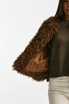 Eco fur crop PERLA ruggine women Tagliatore - 6