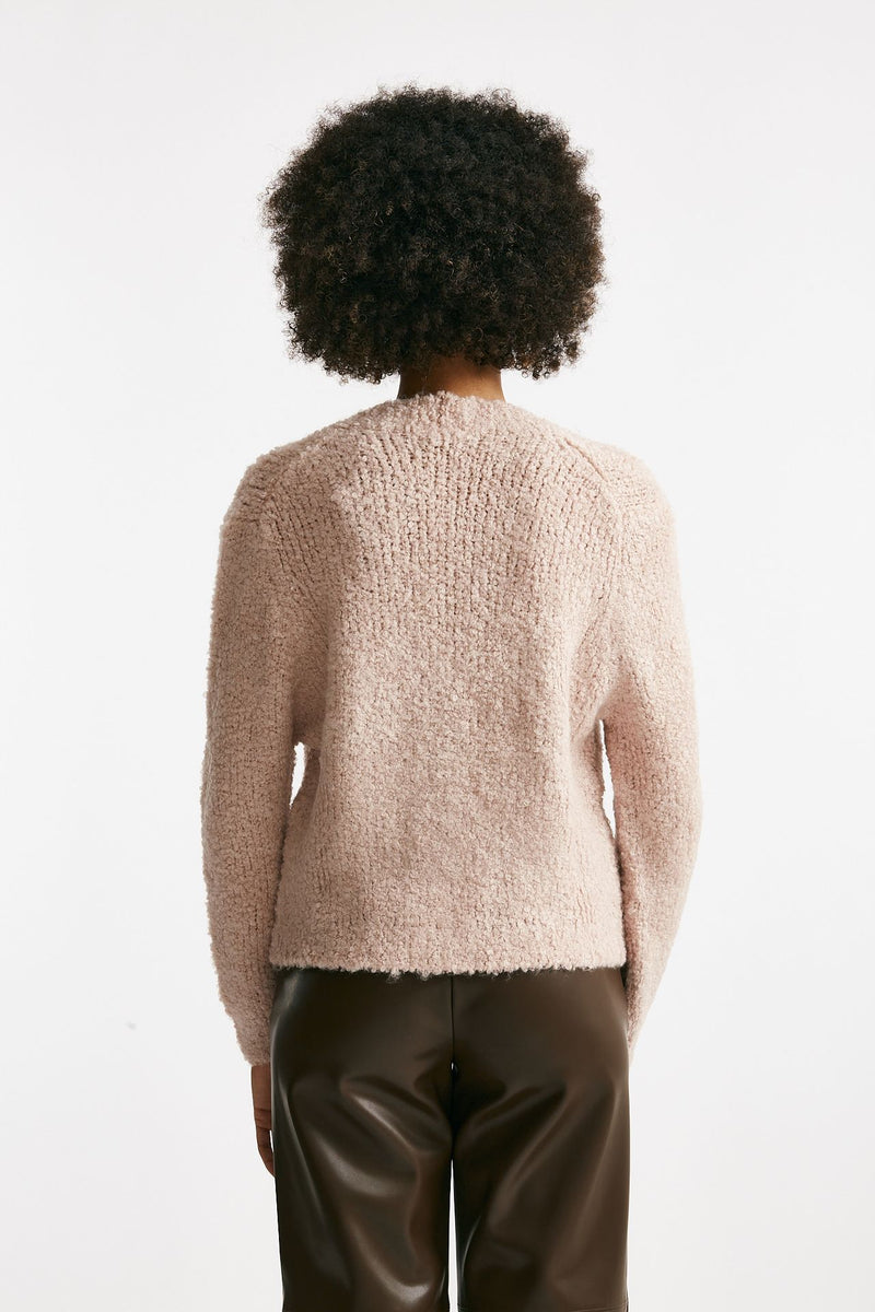 Maglia cardigan crop rosa women Tagliatore - 4