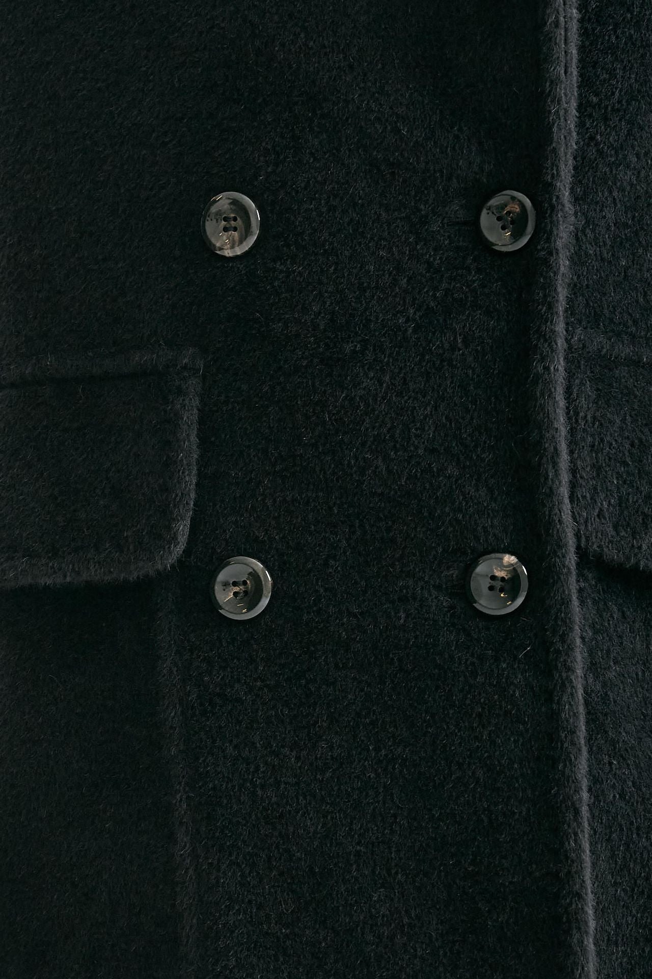 Cappotto over LILIAN in alpaca e lana nero women Tagliatore - 9